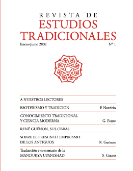 Revista de Estudios Tradicionales Nº 1