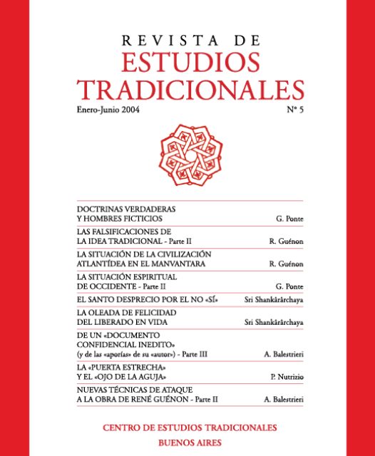 REVISTA DE ESTUDIOS TRADICIONALES Nº 5